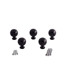 Load image into Gallery viewer, Black Cabinet Knobs - SHKM3333-BLK-5