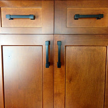 Load image into Gallery viewer, Black Cabinet Drawer Pulls - SHKM010-BLK-5