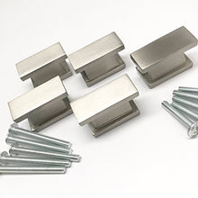 Load image into Gallery viewer, Brushed Nickel Cabinet Knob - RECT-SN-5