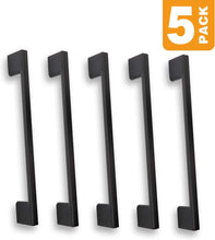 Load image into Gallery viewer, Black Cabinet Drawer Pulls - SH3229-128-BLK-5