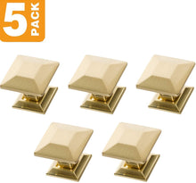 Load image into Gallery viewer, Brushed Brass Cabinet Knobs - SHKM006-BRS-5