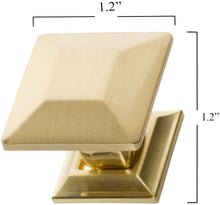Load image into Gallery viewer, Brushed Brass Cabinet Knobs - SHKM006-BRS-5