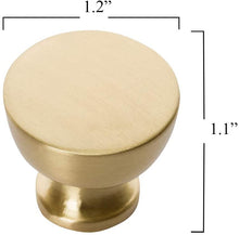 Load image into Gallery viewer, Satin Brass Cabinet Knobs - SHKM013-BRS-5