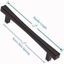 Load image into Gallery viewer, Black Cabinet Drawer Pulls - SHKM027-BLK-5