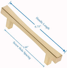 Load image into Gallery viewer, Brushed Brass Cabinet Handles - SHKM028-BRS-5
