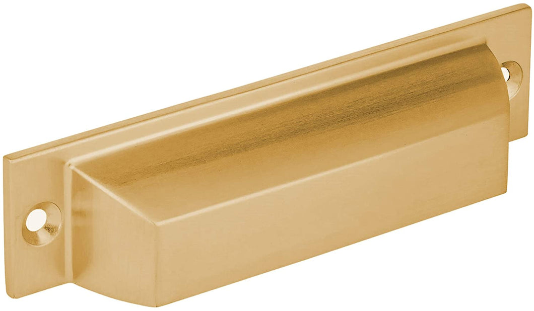 Brushed Brass Cup Pulls - SH014-BRS-5