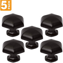 Load image into Gallery viewer, Black Cabinet Knobs - SHKM023-BLK-5
